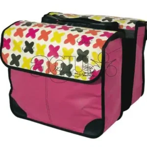 Cordo Tas dubbel fiora print pink